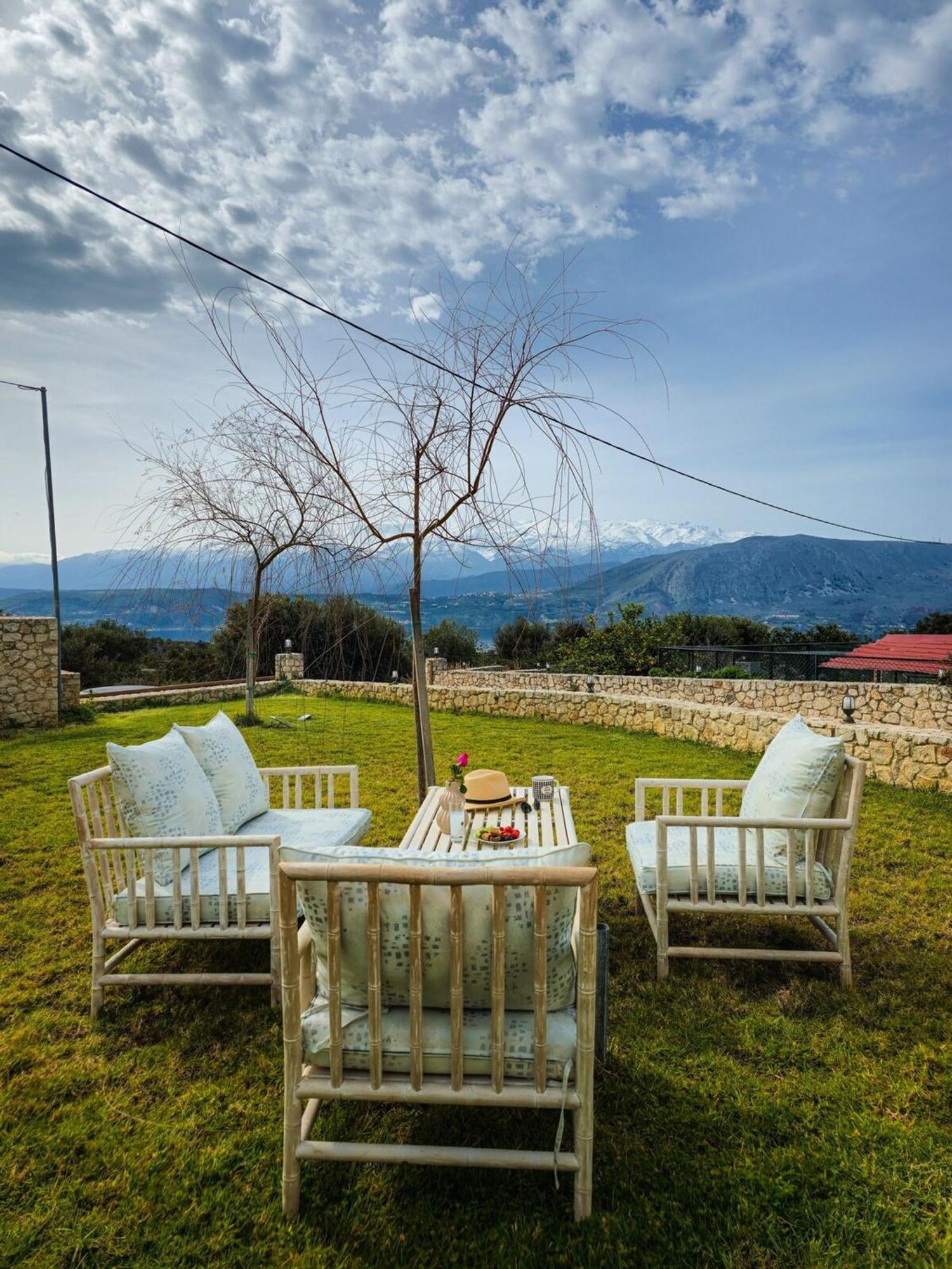 Villa Aitheras With Sea Views And Garden Sternai Exterior photo