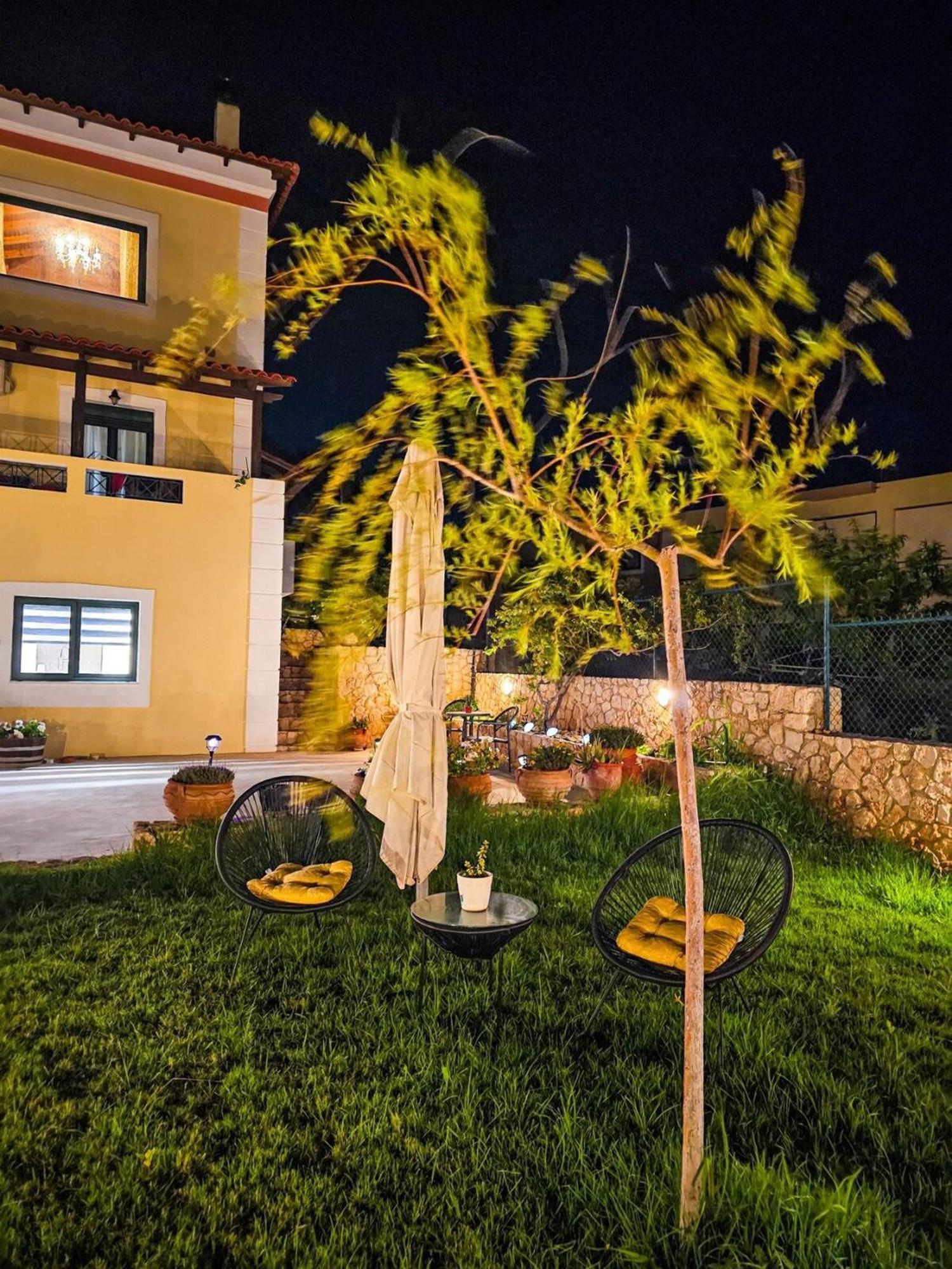 Villa Aitheras With Sea Views And Garden Sternai Exterior photo