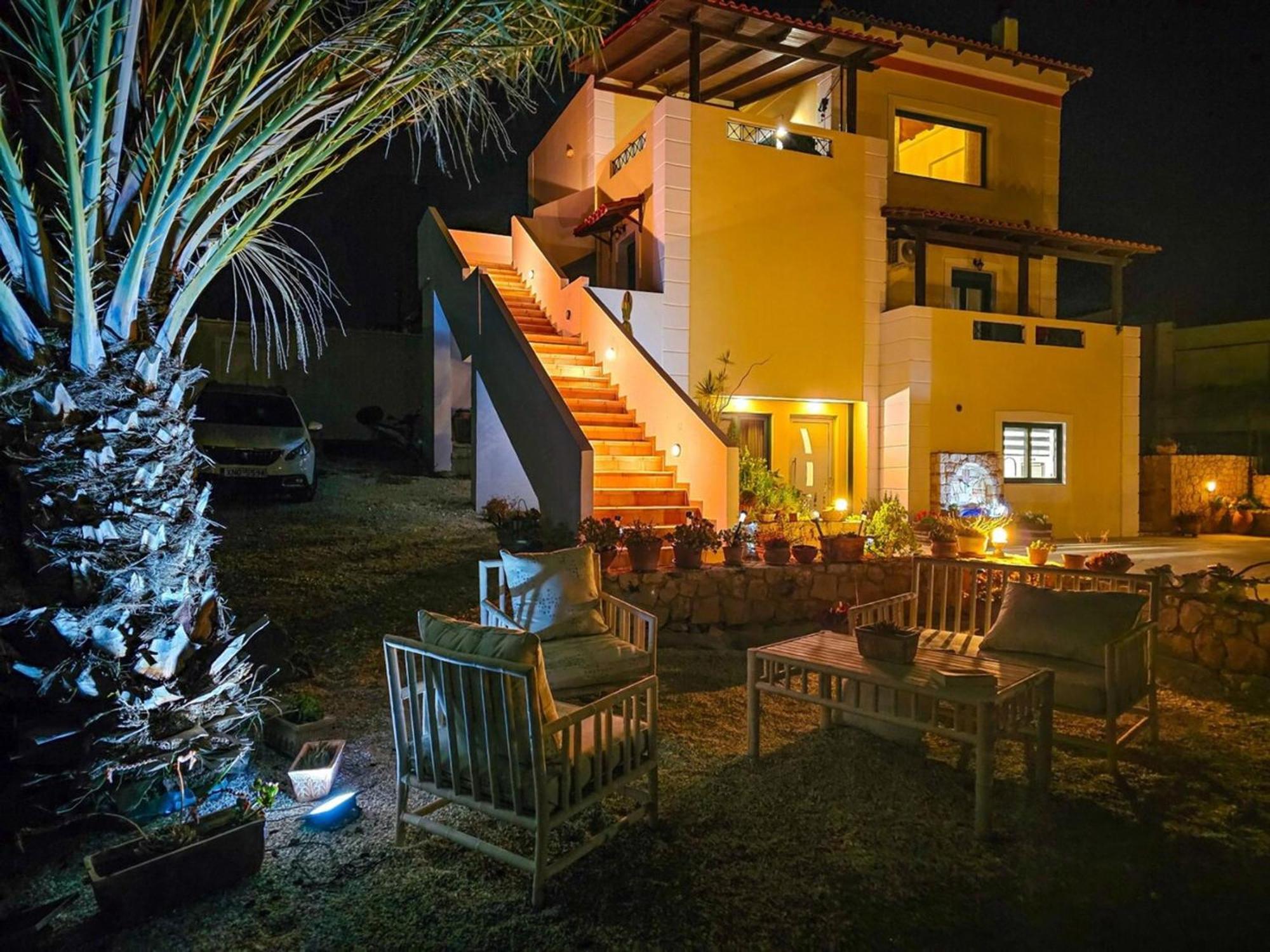 Villa Aitheras With Sea Views And Garden Sternai Exterior photo